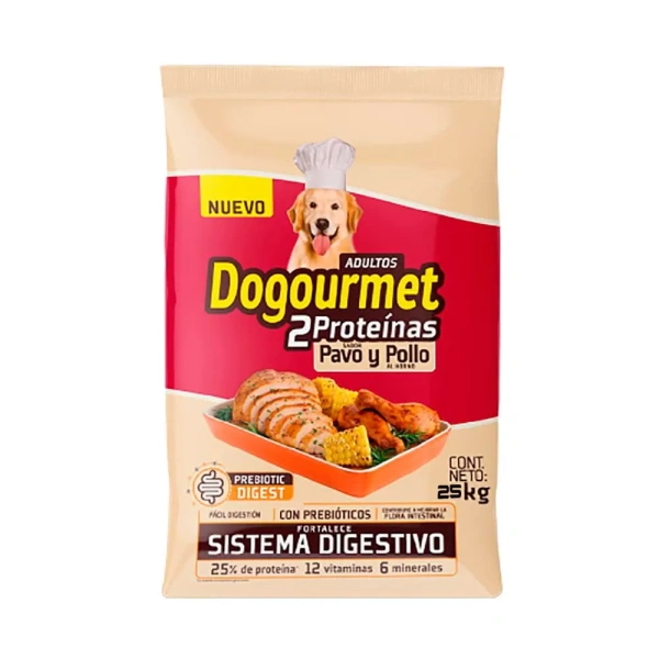 Dogourmet Adulto Pavo y Pollo  25 Kg