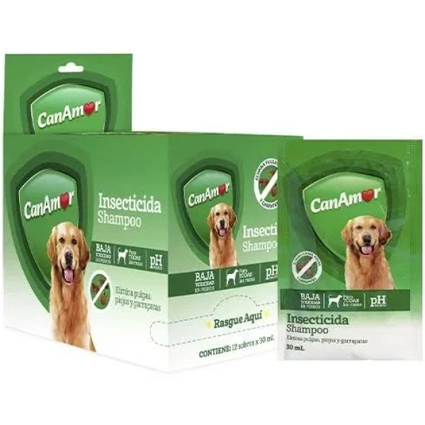 Shampoo Insecticida CanAmor Perros Sobre 30 Ml
