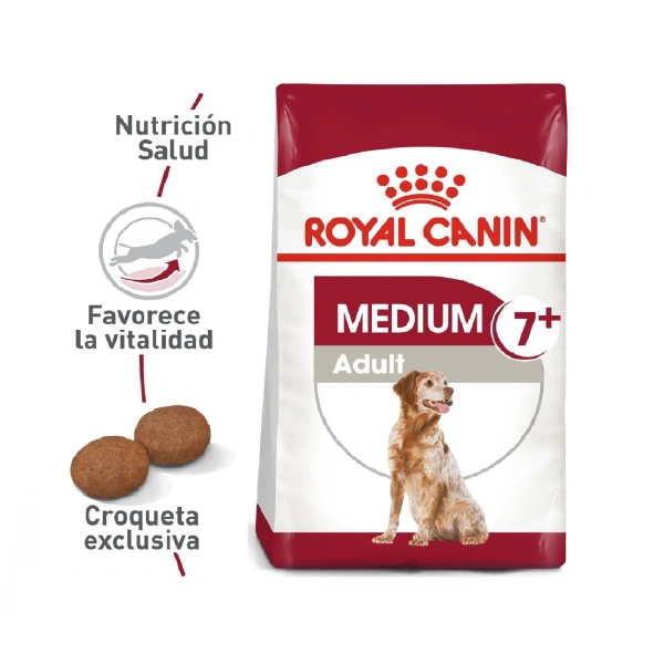 Royal canin medium adulto +7 años perro