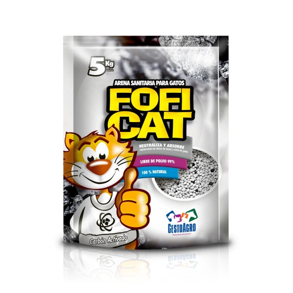 Arena FofiCat 5kg Carbón Activado