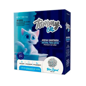 Arena Tommy Cats 5Kg Señal Azúl