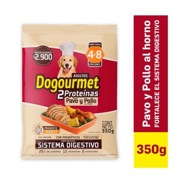 Dogourmet Adultos 350gr pavo y pollo