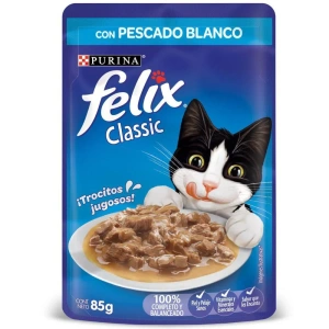 Felix comida húmeda adultos 85gr Pescado Blanco