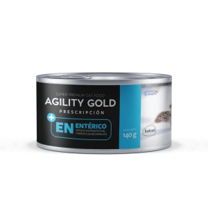 Lata Agility gold Entérico 140gr gatos