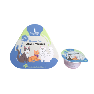 Mousse cup Calabaza 70gr x 3 atún y ternera