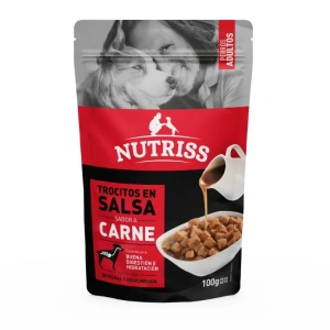 Nutriss Trocitos en salsa sabor carne 100 gr