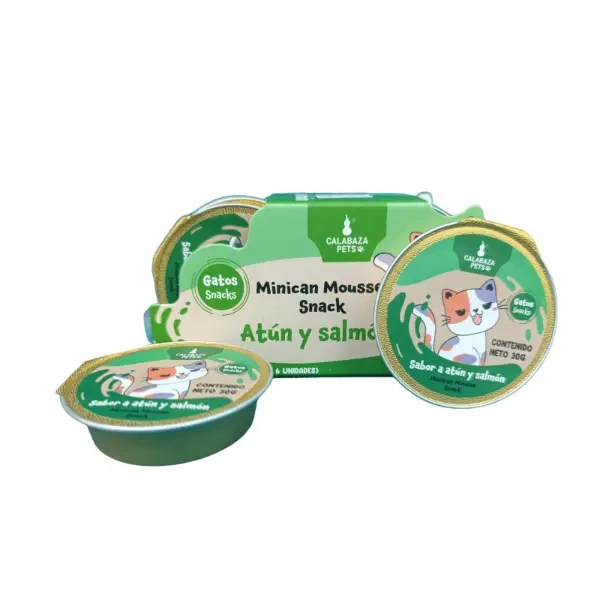 Snack mousse calabaza gato 30gr Atún y salmón