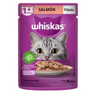 Whiskas comida húmeda +1 año 85gr Salmón