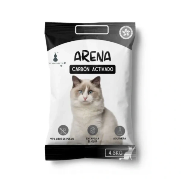 Arena Calabaza Carbon Activo 4.5 kg