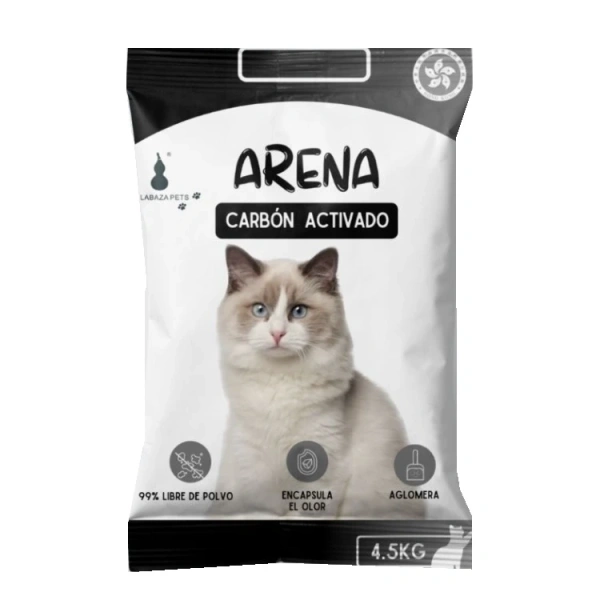 Arena calabaza 4.5kg Carbon Activado