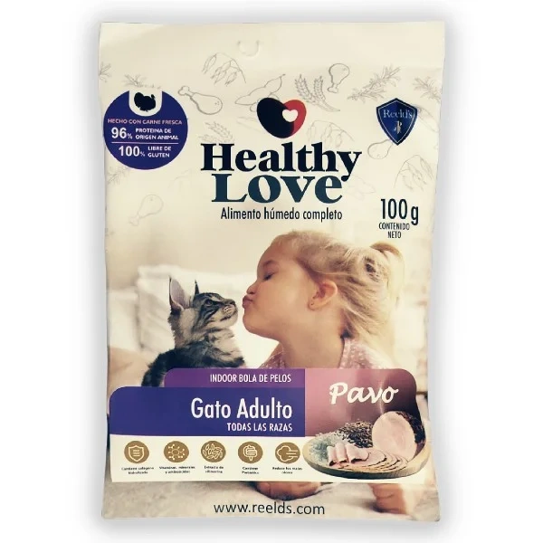 Healthy Love gato adulto pavo 100 g